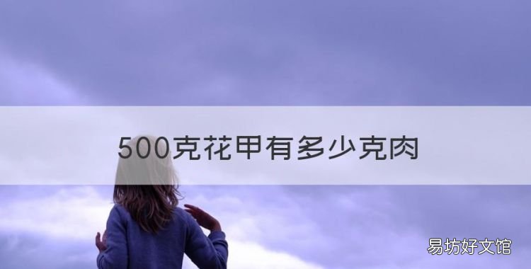 花甲500g有多少，500克花甲有多少克肉
