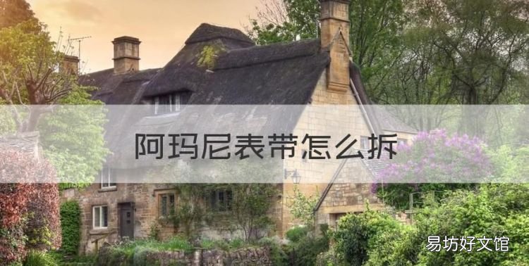 阿玛尼表带怎么拆