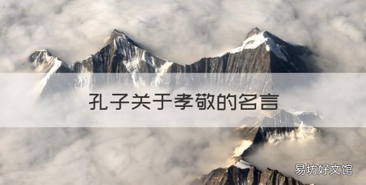 孔子关于孝敬的名言,孔子关于仁的名言及解释