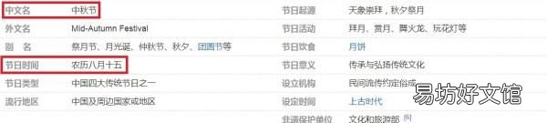 中秋节是几月几日,每年中秋节是几月几日
