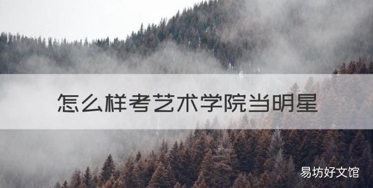 怎样才能成为明星,怎么样考艺术学院当明星