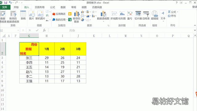 表格中怎样加入双斜线