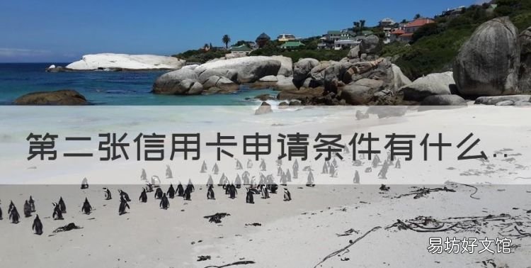 第二张信用卡申请条件有什么