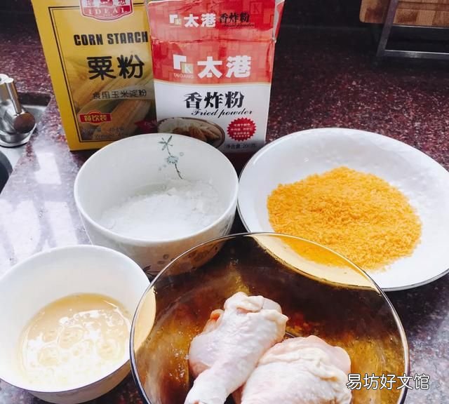如何用面包糠炸鸡腿,我只有三种材料鸡蛋,面包糠,还有鸡腿