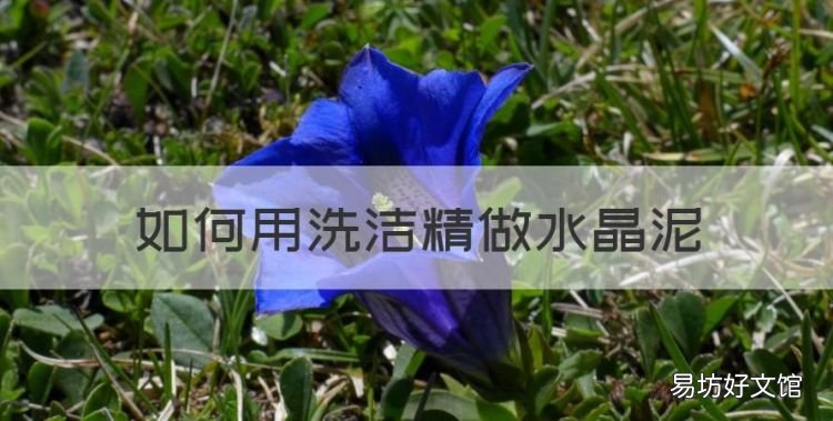 如何用洗洁精做水晶泥,怎样用洗洁精做水晶泥不用胶水