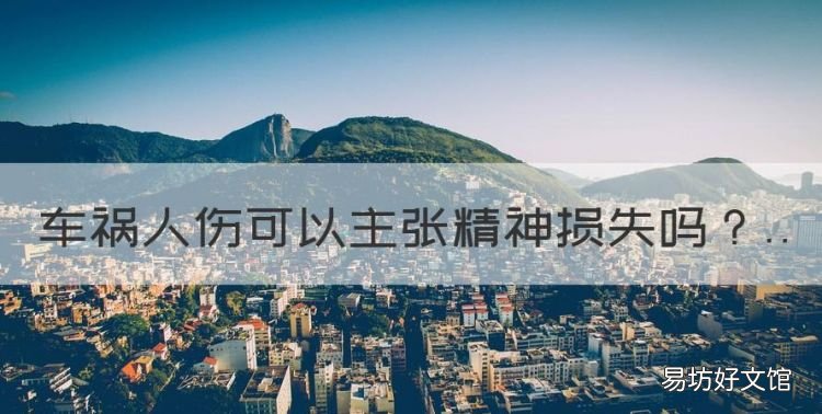车祸人伤可以主张精神损失,车祸是否可以要精神损失赔偿金呢