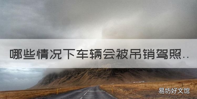哪些情况下车辆会被吊销驾照,什么情况下驾照会被吊销一年