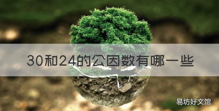 30和24的公因数有哪些,24和30的公因数是多少