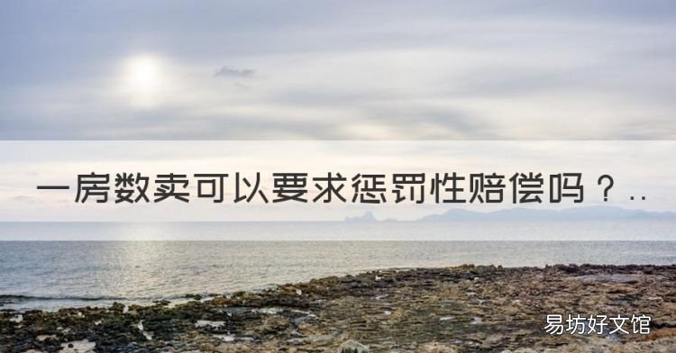 一房数卖可以要惩罚性赔偿,一房数卖可以请求惩罚性赔偿吗