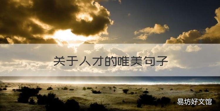 关于人才的唯美句子，挽留人才的句子有哪些
