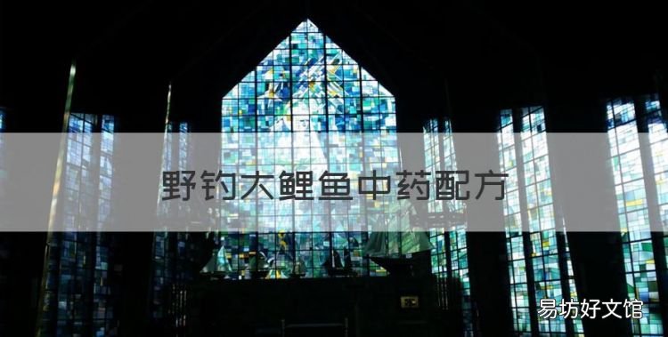 野钓大鲤鱼中药配方,钓鱼中药配方大全制作方法
