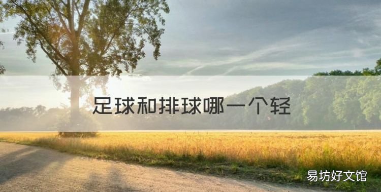 足球和排球哪一个轻