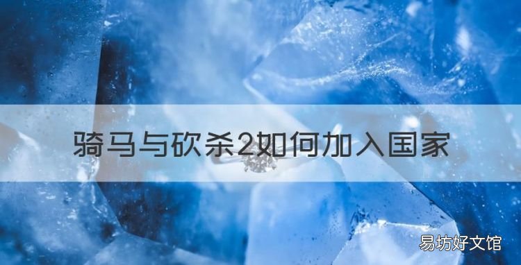 骑马与砍杀2如何加入国家,骑马与砍杀2建立王国任务交不了