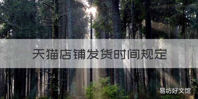 天猫店铺发货时间规定,淘宝卖家一般什么时候发货