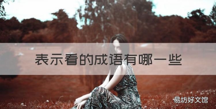 表示看的成语有哪些,看的成语有哪些词语