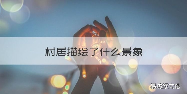 村居描绘了什么景象