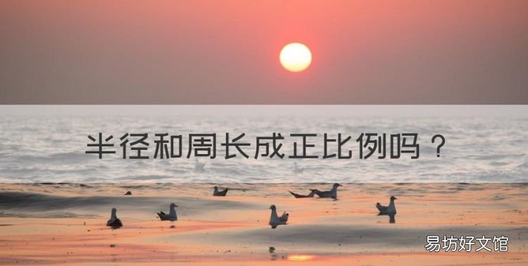 半径和周长成正比例,圆的周长和半径成不成正比例