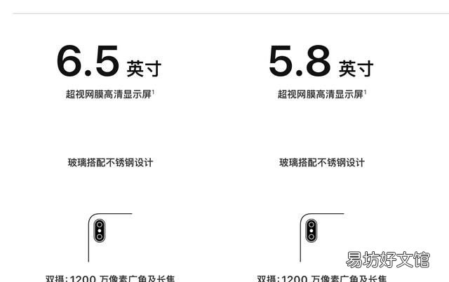 a2100 a2100:iphonexs和iphonexsmax有哪些差别