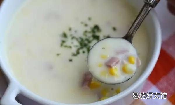 火腿玉米浓汤,火腿土豆浓汤