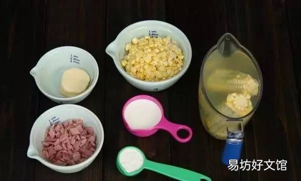 火腿玉米浓汤,火腿土豆浓汤