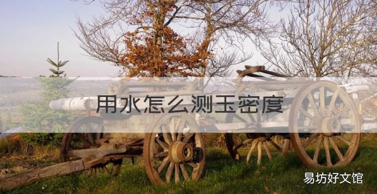 用水怎么测玉密度,和田玉籽料怎么鉴定真假识别