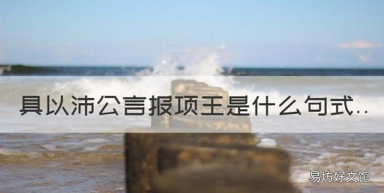 常以身翼蔽沛公是什么句式,具以沛公言报项王是什么句式