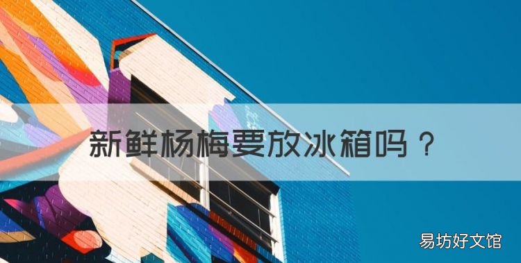 新鲜杨梅要放冰箱,新鲜杨梅怎么保存方法