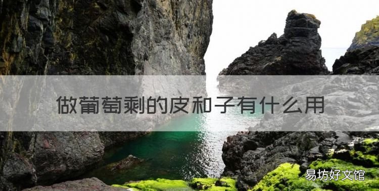 做葡萄剩的皮和子有什么用,做葡萄酒的葡萄皮和籽有什么用