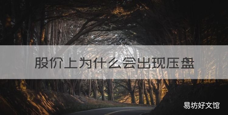股价上为什么会出现压盘,股票下跌大单压盘是什么意思