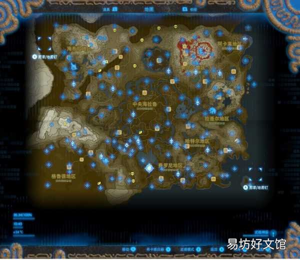 120个神庙高清地图位置分布 塞尔达传说神庙位置