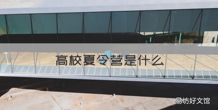 高校夏令营是什么,大学生夏令营是什么意思