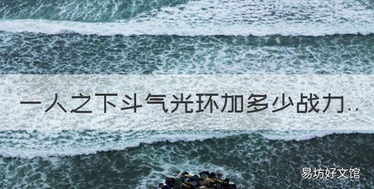 一人之下老天师是什么境界，一人之下斗气光环加多少战力