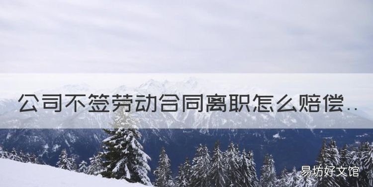 公司不签劳动合同离职怎么赔偿