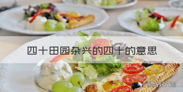 四十田园杂兴的四十的意思,《四时田园杂兴》这首古诗的意思