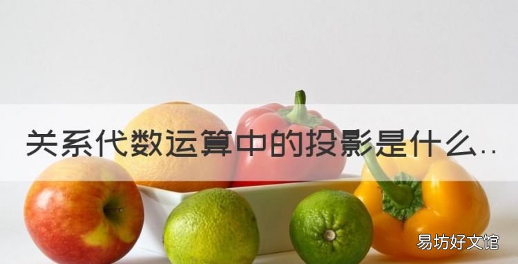 关系代数的运算,关系代数运算中的投影是什么