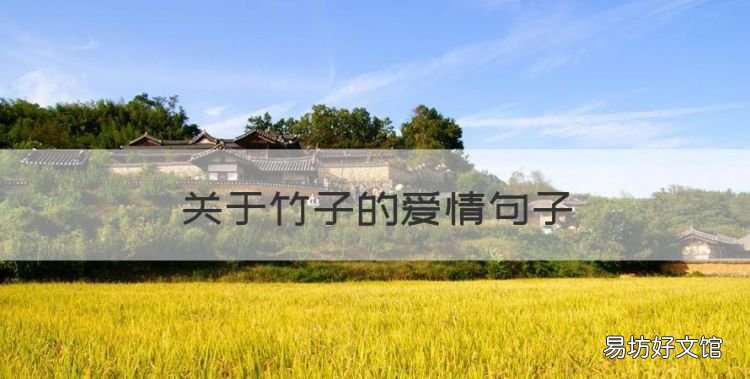 关于竹子的爱情句子,竹子诗句经典名句赞美