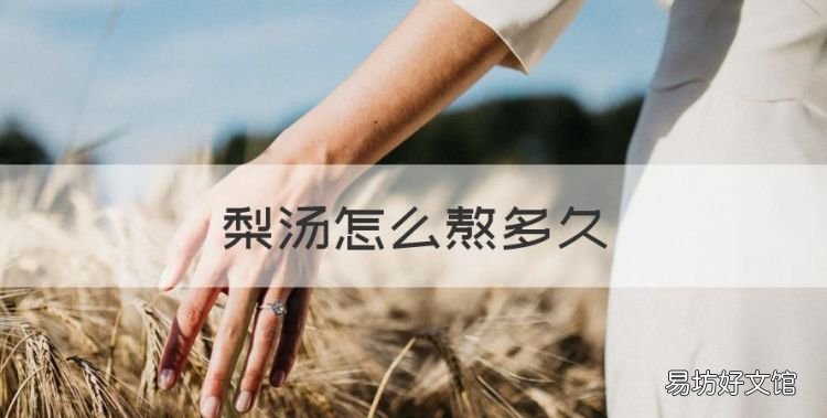 梨汤炖多长时间好,梨汤怎么熬多长时间