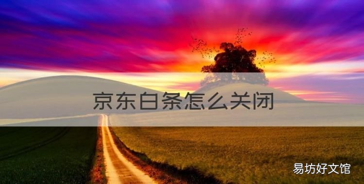 京东白条怎么关闭
