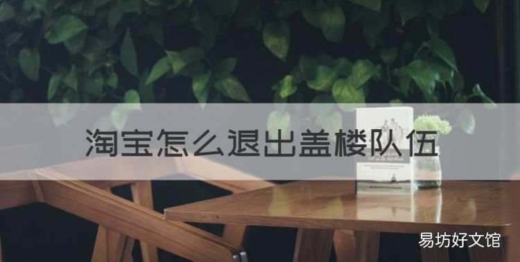 淘宝怎么退出盖楼队伍,淘宝盖楼大挑战怎么踢人