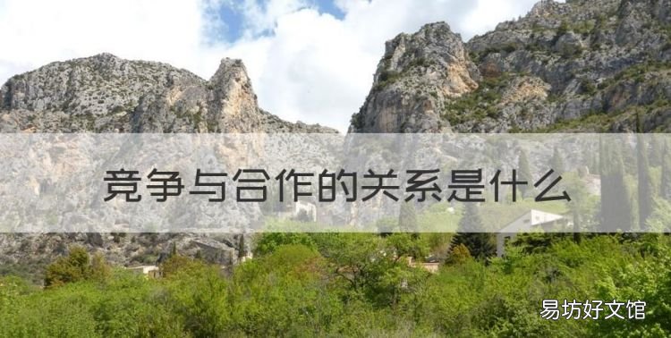 竞争与合作之间的关系,竞争与合作的关系是什么