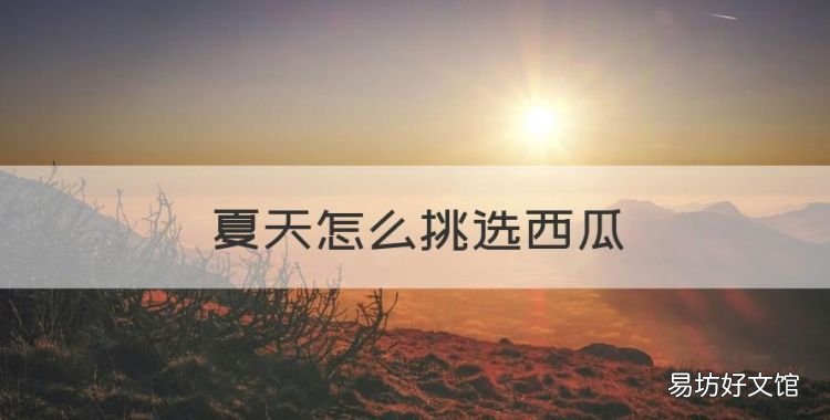夏天怎么挑选西瓜,夏天如何挑选内衣