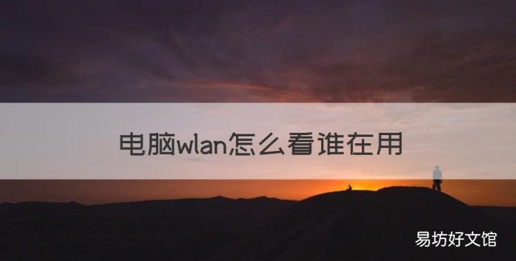 电脑wlan怎么看谁在用