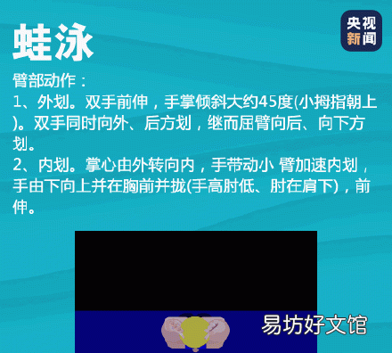蛙泳动作顺口溜