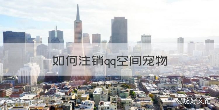 如何注销qq空间宠物,怎么注销qq空间入口