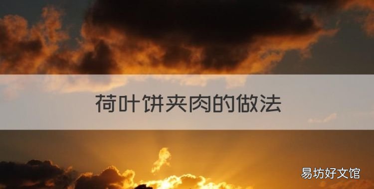 荷叶饼夹肉的做法,口袋饼夹肉的做法大全