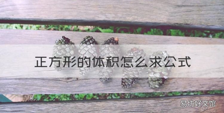 正方形的体积怎么公式,正方形的体积公式是什么