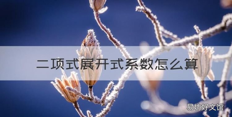 二项展开式系数怎么求,二项式展开式系数怎么算