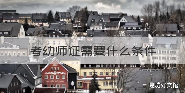 考幼师证需要什么条件,幼师证报考需要什么条件