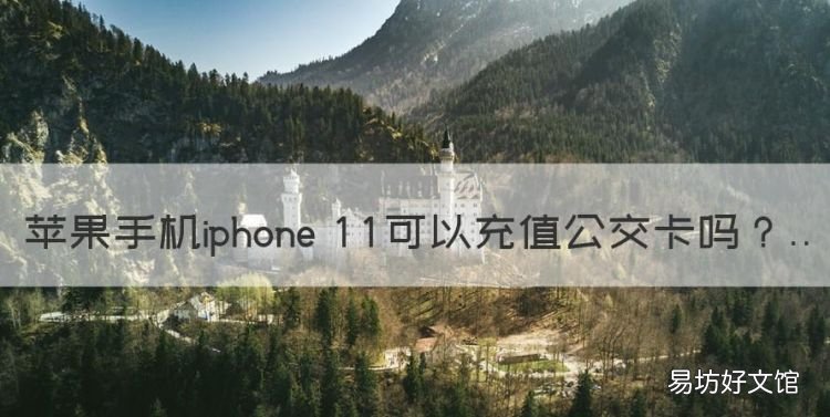 苹果手机iphone 可以充值公交卡