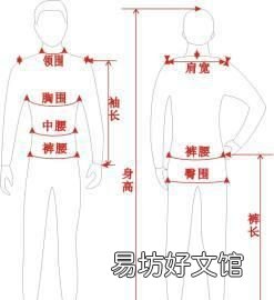 服装上衣跟裤子的尺码型号对照表